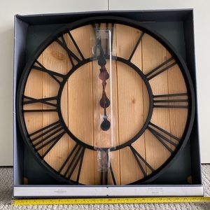 Wood Wall Clock - NEW